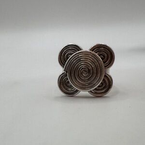 Massive artistic ring in the Celtic style.